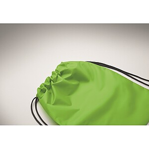 Kids drawstring bag 190T RPET, lime