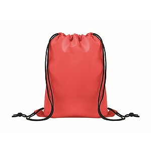 Kids drawstring bag 190T RPET, red