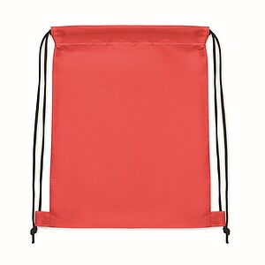 Kids drawstring bag 190T RPET, red
