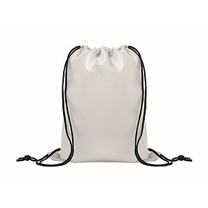Kids drawstring bag 190T RPET, white