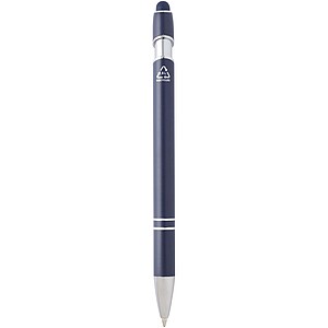 Kish ballpoint pen with silver finish, navy