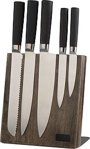 Knife block with 5 knives