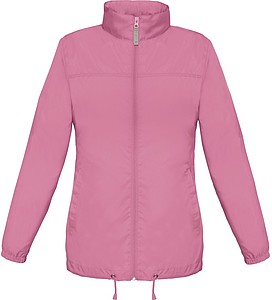 Ladies inlined windbreaker B&C, pink