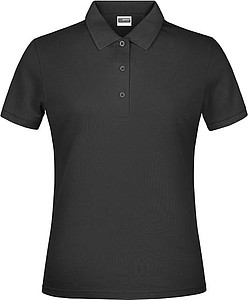 Ladies Piqué Polo, black, XXL