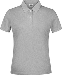 Ladies Piqué Polo, grey heather, XXL