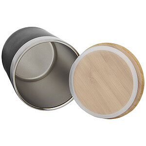 Lagan 300 ml copper vacuum insulated stainless steel tumbler with bamboo lid