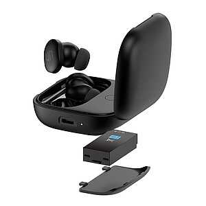 Lakewood RCS recycled and repairable wireless earbuds, black