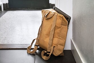 Laminated paper backpack