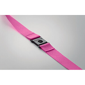 Lanyard in RPET 20 mm, fuchsia