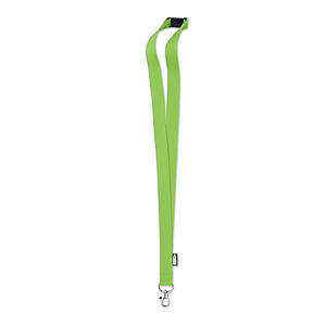 Lanyard in RPET 20 mm, lime