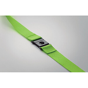 Lanyard in RPET 20 mm, lime