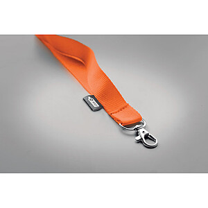 Lanyard in RPET 20 mm, orange