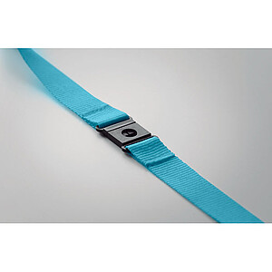 Lanyard in RPET 20 mm, turquoise