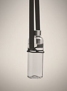 Lanyard with cup holder 6cm, black