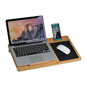 Laptop tray with mousepad