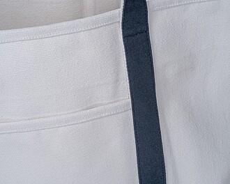 Large carrier bag made from recycled cotton, beige