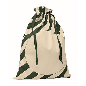 Large Santa cotton bag, green