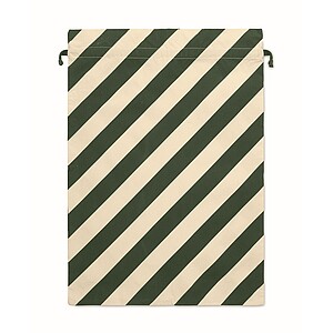 Large Santa cotton bag, green