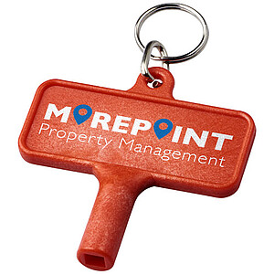 Largo plastic radiator key with keychain