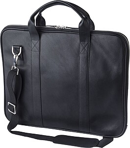 Leather laptop bag Michael