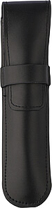 Leather pen pouch Nadir, black