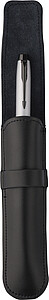 Leather pen pouch Nadir, black
