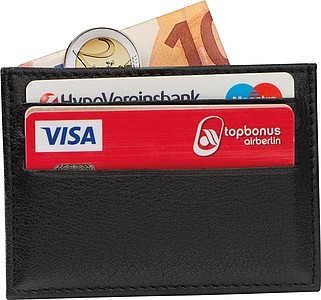 Leather RFID credit card case