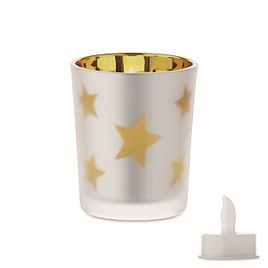 LED tea light candle, gold