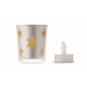 LED tea light candle, gold