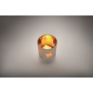 LED tea light candle, gold