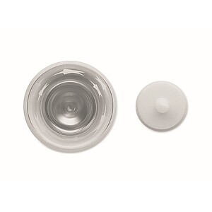 LED tea light candle, matt silver