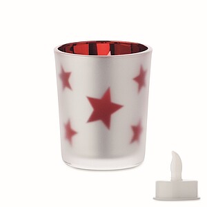 LED tea light candle, red