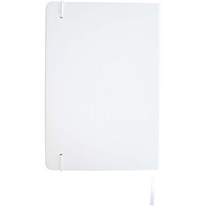 Legato Elegance A5 hard cover notebook and rollerball pen set, white primary