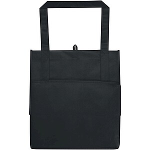 Liberty GRS recycled non-woven bottom board tote bag 29L, solid black