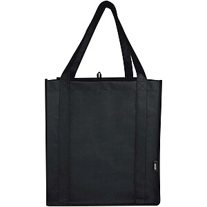 Liberty GRS recycled non-woven bottom board tote bag 29L, solid black
