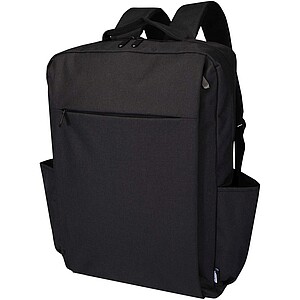 Libra 15” GRS recycled laptop backpack 15L, heather charcoal
