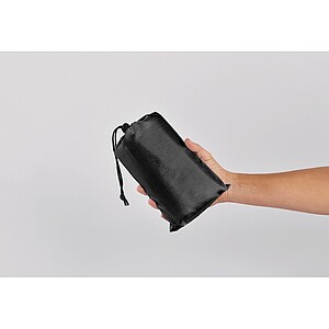 Lightweight large beach mat, black