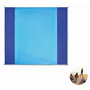 Lightweight large beach mat, turquoise