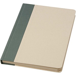 Liliana A5 sugar cane paper hard cover notebook, heather green