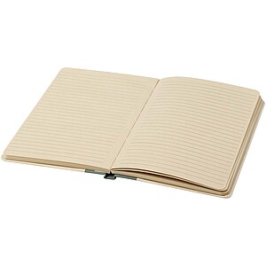 Liliana A5 sugar cane paper hard cover notebook, heather green