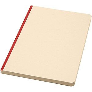 Liliana A5 sugarcane and RPET soft cover notebook, brick