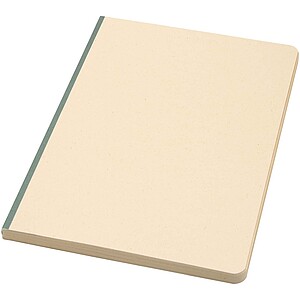 Liliana A5 sugarcane and RPET soft cover notebook, heather green
