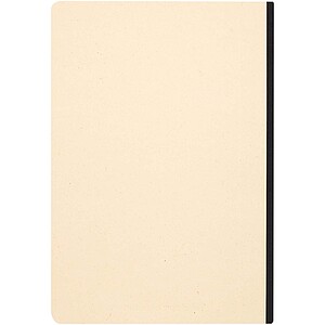 Liliana A5 sugarcane and RPET soft cover notebook, solid black