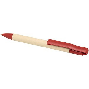 Liliana sugarcane paper ballpoint pen (blue ink), brick