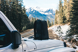 Lima Aware™ RPET water resistant 15.6 laptop backpack, black