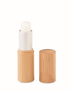 Lip balm in bamboo tube box