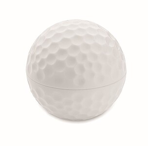 Lip balm in golf ball shape
