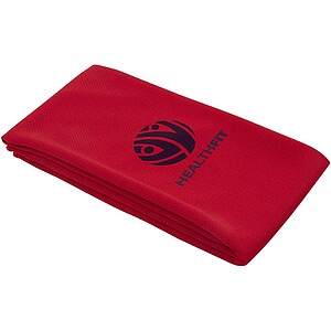 Lucas RPET sport towel 30x80 cm, red