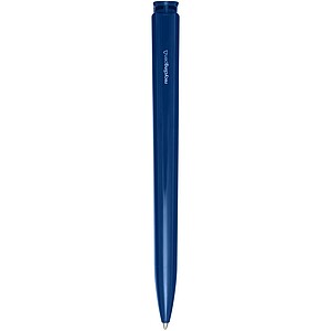 Lucia recycled plastic ballpoint pen (blue ink), blue