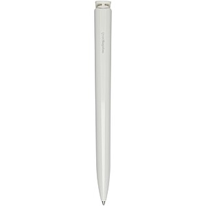 Lucia recycled plastic ballpoint pen (blue ink), white
